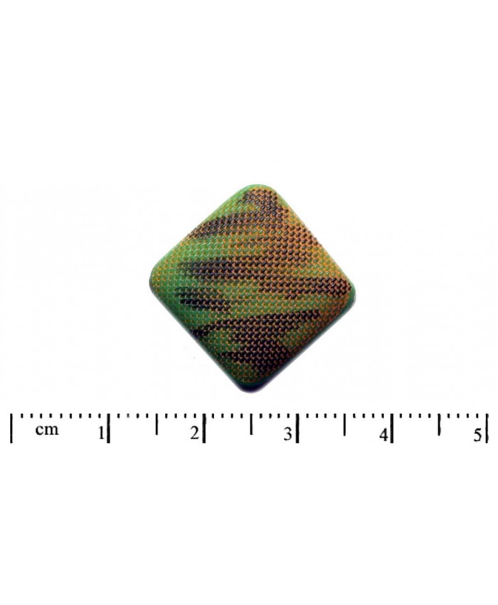 Skl. kameny nalepovací, čtverec - 18mm, zelená