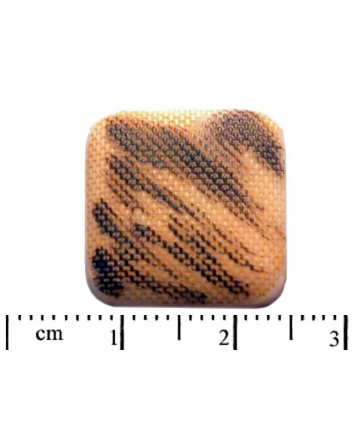 Skl. kameny nalepovací, čtverec - 18mm, slonovina