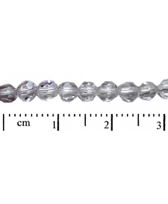 MC perle, kulička - 4mm, krystal