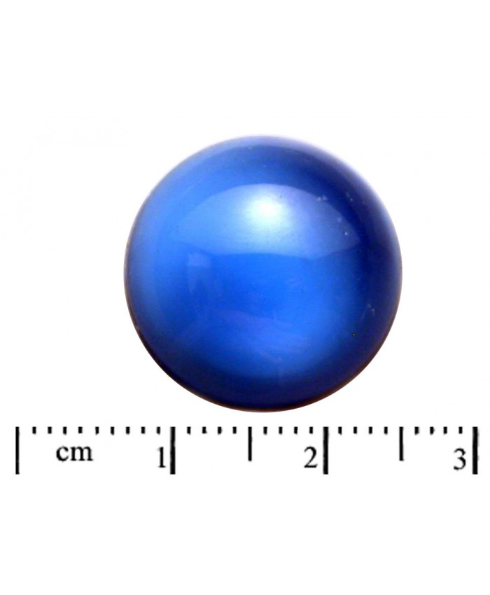 Kabašon kruhový - 18mm, tmavě modrý měsíční svit