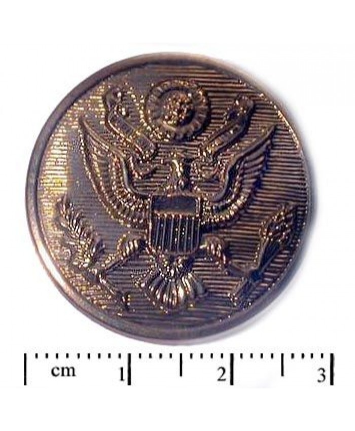 Americký knoflík č. 3 - 28,5mm, černá + zlato