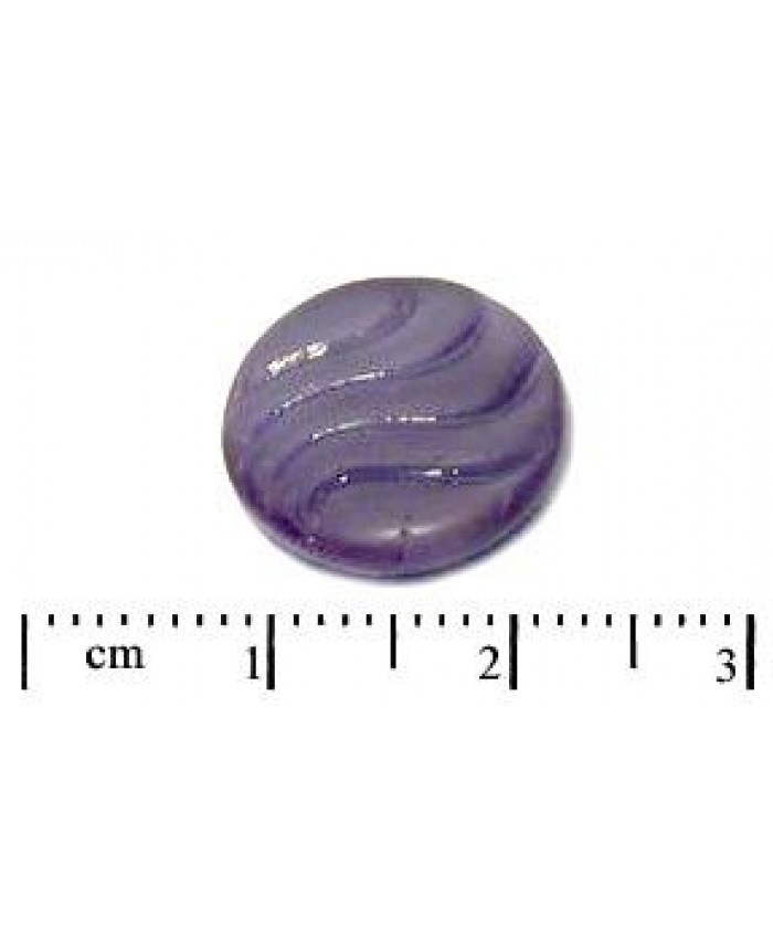 Knoflík fialový č. 14 - 14mm, fialová sytá + mat