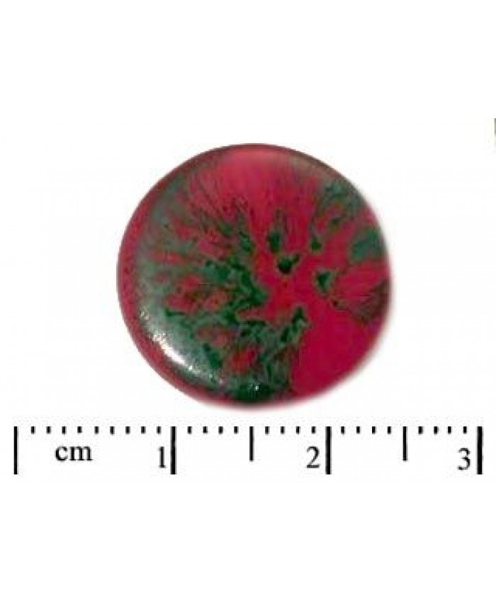 Knoflík červený č. 1 - 18mm, červená