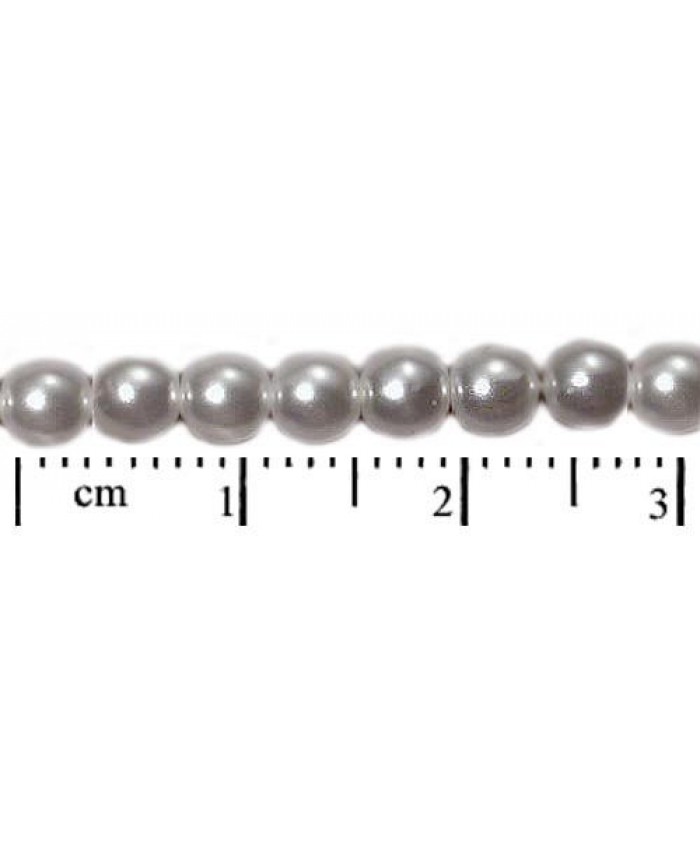 Voskové perle - 4mm, bílá