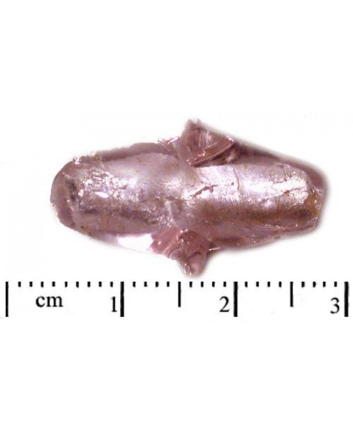 Vinuté perle import - oliva se stříbrem, 24x14mm, rose