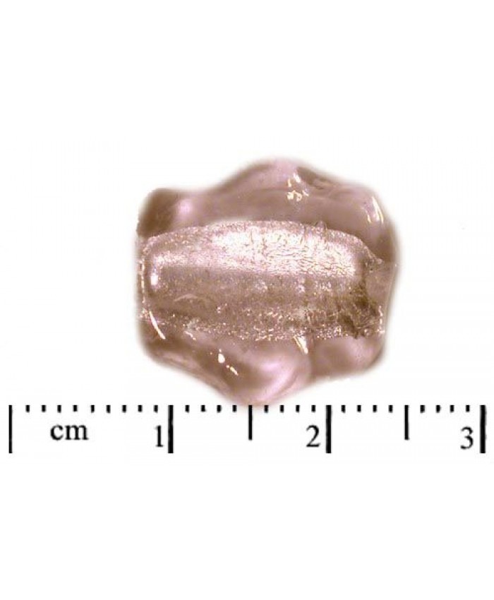 Vinuté perle import - kytička se stř. folií, 16mm, krystal