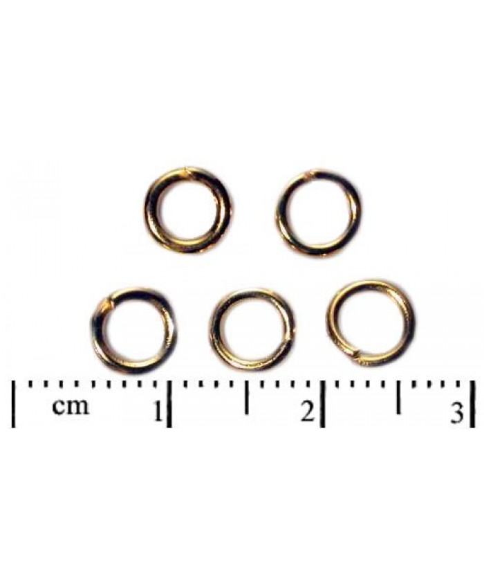 Kroužek spojovací - 6x1,2mm, zlato