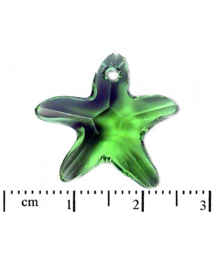 Swarovski, 6721 mořská hvězda - 20mm, peridot